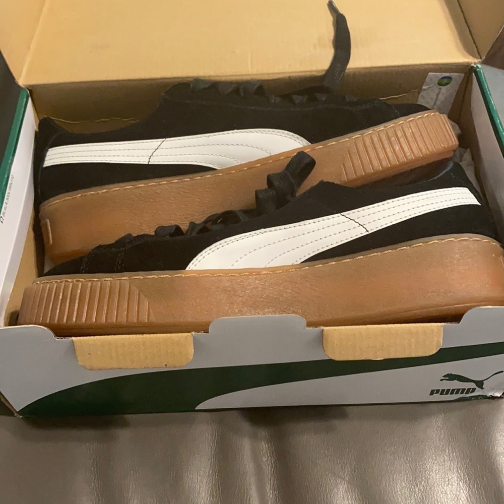 Suede Platform Core Puma-Black Puma-White